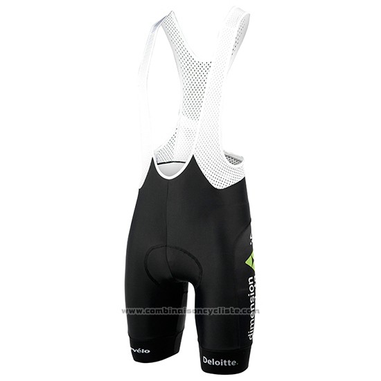 2017 Maillot Cyclisme Dimension Data Vert et Noir Manches Courtes et Cuissard
